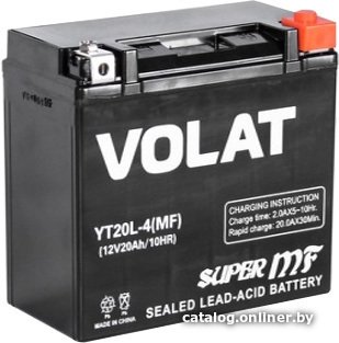 Мотоциклетный аккумулятор VOLAT YT20L-4 (20 А·ч)
