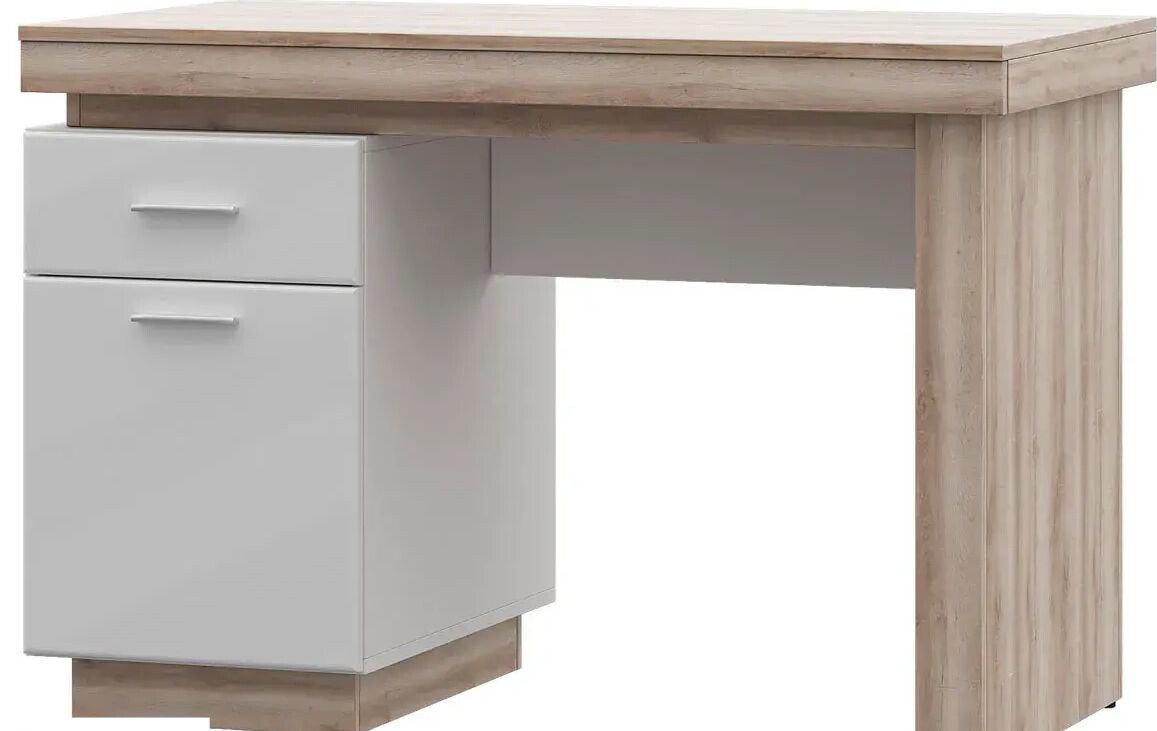 

Офисный стол Ижмебель Люмен 21 (дуб сакраменто/белый снег)