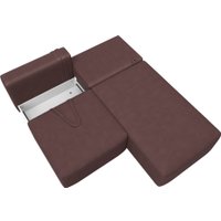 Угловой диван Лига диванов Лига-060 НПБ угол универсальный 129503 (замша Joly 09 бордовый)