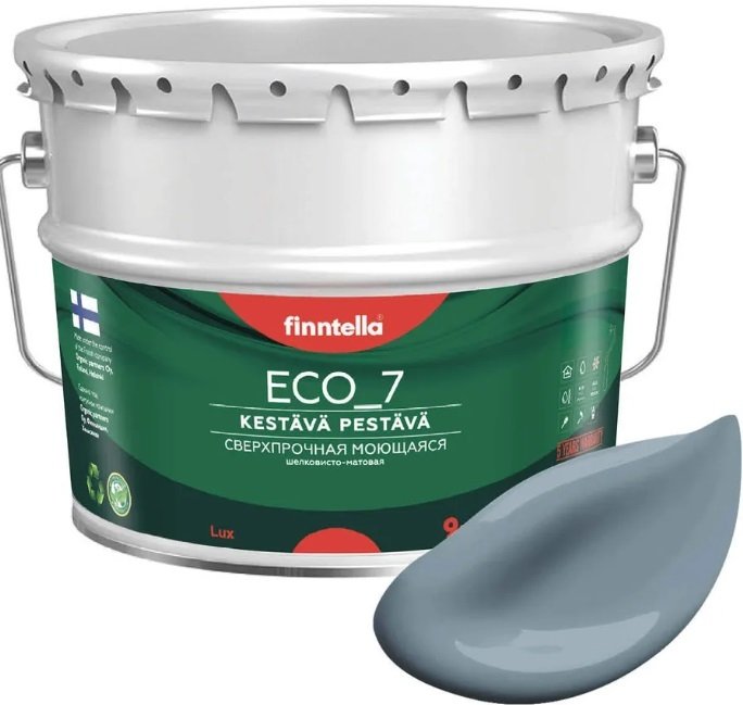 

Краска Finntella Eco 7 Harmaa F-09-2-9-FL005 9 л (серо-голубой)