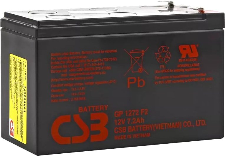 

Аккумулятор для ИБП CSB Battery GP1272 F2 (12В/7.2 А·ч)