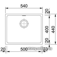 Кухонная мойка Franke KBG 110-50 (белый)