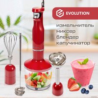 Погружной блендер Evolution HBS-0641 Red