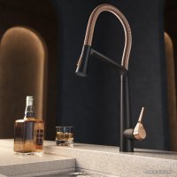 Смеситель ZorG ZRN 980137 (gunblack gold rosy)