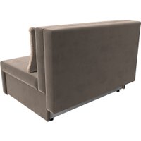 Диван Лига диванов Лагуна (велюр коричневый/кант велюр бежевый)