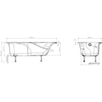 Ванна Astra-Form Вега Люкс 170x80