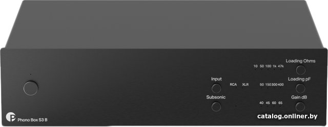 MM/MC фонокорректор Pro-Ject Phono Box S3 B (черный)