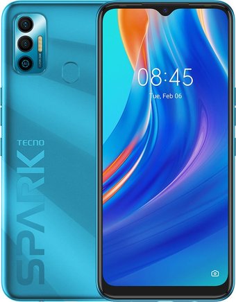 Телефон Tecno Spark 7 4GB/128GB (голубой)