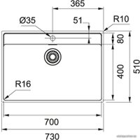 Кухонная мойка Franke Maris MRX 210-70 TL