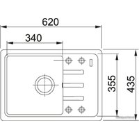 Кухонная мойка Franke Bliss BSG 611-62 114.0604.562 (каменный серый)