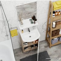  Onika Тумба Эко 52.10 105207 с умывальником Santeri Акватон 52 (дуб сонома/белый)