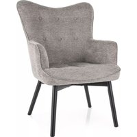 Интерьерное кресло Signal Carmen Raven 07 (серый/черный мат)