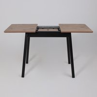 Кухонный стол Мамадома Tirk radial-94 раздвижной 94-126х64 (дуб веллингтон/черный)