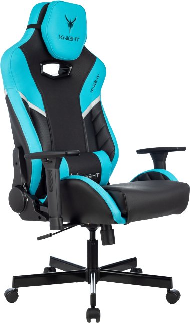 

Игровое (геймерское) кресло Knight Thunder 5X (черный/голубой)