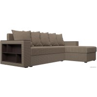 Угловой диван Лига диванов Дубай лайт правый 114188 (рогожка корфу 03)