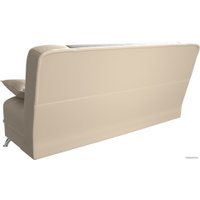 Диван Лига диванов Анна 110693 (экокожа, коричневый/бежевый)