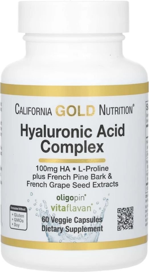 

Витамины, минералы California Gold Nutrition Комплекс с гиалуроновой кислотой (60 растит. капсул)