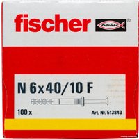 Дюбель-гвоздь Fischer N 6 x 40/10 F 513840 (100 шт)