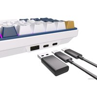 Клавиатура Royal Kludge RK61 Plus RGB (белый, RK Brown)