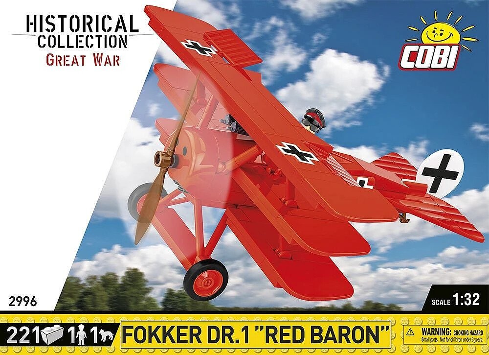 Конструктор Cobi Historical Collection Great War Fokker Dr.1 Red Baron