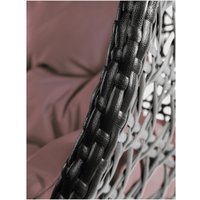 Подвесное кресло M-Group Для двоих Люкс 11510205 (коричневый ротанг/коричневая подушка)