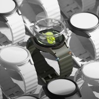 Чехол Ringke Slim & Tempered Glass для Galaxy Watch 7 (44mm) Titanium Black