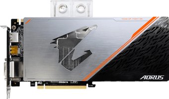 Видеокарта Gigabyte AORUS GeForce GTX 1080 Ti Waterforce WB Xtreme Ed. 11GB GDDR5X