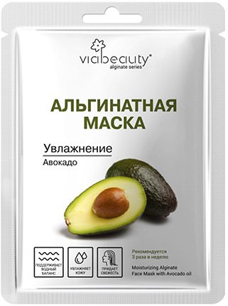 

Viabeauty Маска для лица альгинатная Увлажняющая с маслом авокадо 25 г
