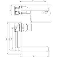 Смеситель Deante Alpinia Gold BGA_Z55L