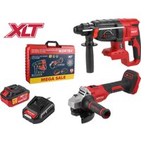  Wortex 1329852 (перфоратор, болгарка, 1 АКБ, кейс)