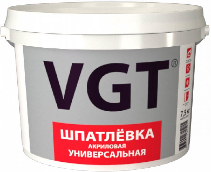 

Шпатлевка VGT Универсальная для наружных и внутренних работ (1 кг)