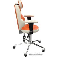 Офисное кресло Kulik System Trio (оранжевый/белый)