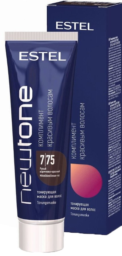 

Оттеночная маска Estel Professional Newtone 7/75 Русый коричнево-красный 60 мл