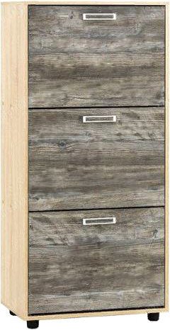 Тумба для обуви SV-Мебель Визит 1 Ж 3 створки (дуб сонома/сосна джексон)