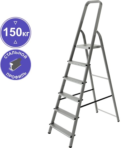 

Лестница-стремянка Новая высота NV1150 (6 ступеней)