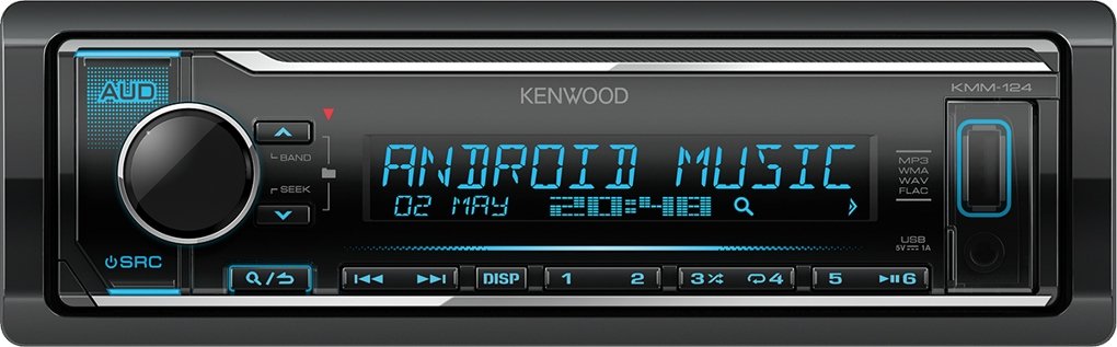 

USB-магнитола Kenwood KMM-124