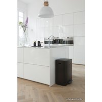 Система сортировки мусора Brabantia Bo Pedal Bin 2 x 30 л (черный матовый)