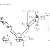 Кронштейн ErgoSmart Heavy-Duty DBL