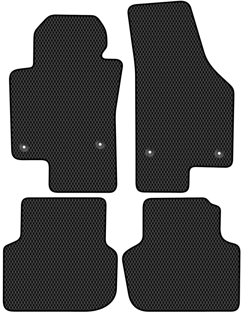 

Комплект ковриков для авто Alicosta Volkswagen Jetta VI (седан / NF) 2010 - 2019 (черный, ромб)