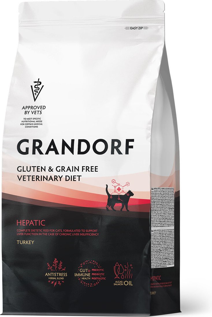 Сухой корм для кошек Grandorf Vet Cat Hepatic 2 кг