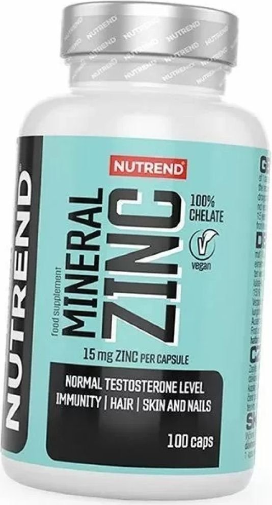 

Витамины, минералы Nutrend Цинк хелат/Zinc 100% (100 капсул)