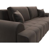 Диван Лига диванов Лига-080 131118 (велюр Seven 727 коричневый)