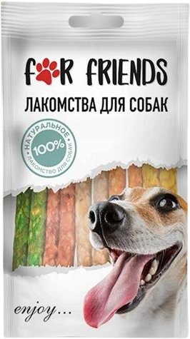 

Лакомство для собак For Friends Палочки цветные 180 г