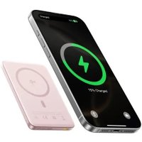 Внешний аккумулятор Baseus PicoGo AM41 Ultra-Slim Qi2 Magnetic Power Bank 10000mAh (розовый)