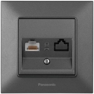 

Розетка компьютерная Panasonic Arkedia Slim WNTC04042DG-BY