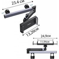 Держатель для смартфона Ugreen LP904 Car Headrest Phone Mount (черный)