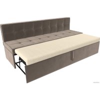 Диван Лига диванов Техас 340 (велюр коричневый)