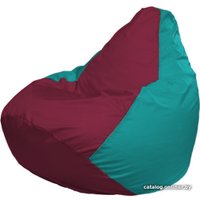 Кресло-мешок Flagman Груша Макси Г2.1-311 (бирюзовый/бордовый)