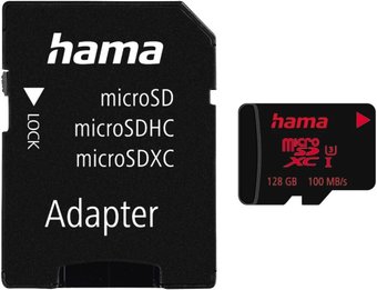 Карта памяти Hama 00213116 microSDXC 128GB + адаптер