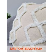 Чехол на подушку Matex Tufted ALEX-018 (белый/молочный/слоновая кость)